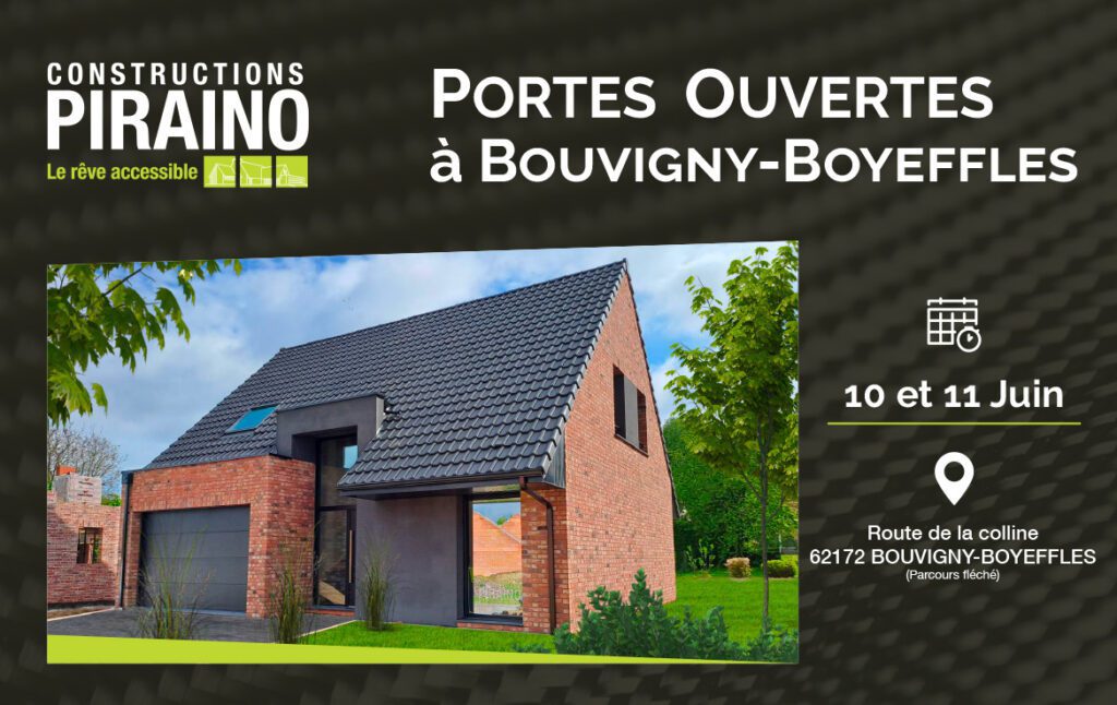 Portes Ouvertes Constructions PIRAINO à Bouvigny-Boyeffles